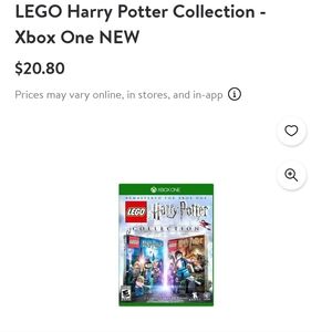 Xbox One Harry Potter Lego Game
